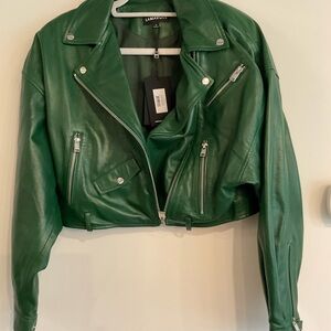 LAMARQUE Emerald Leather Moto Jacket